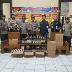 Razia Minuman Keras oleh Kepolisian Kecamatan Tayu Jelang Natal dan Tahun Baru 2024