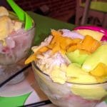 Penampakan es teler durian di kedai Keluarga Durian Pati