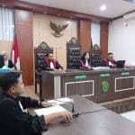 Sidang kasus pemalsuan celana cardinal oleh warga Gabus Pati.