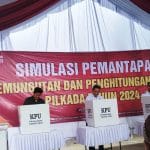 KPU Pati Gelar Simulasi Pemungutan dan Penghitungan Suara Pilkada Serentak 2024 di Pucakwangi