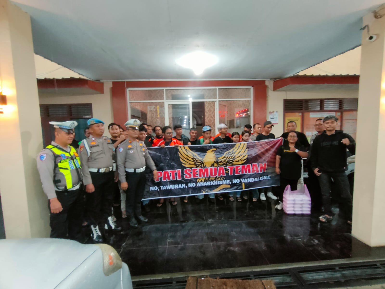 Polresta Pati Inisiasi Deklarasi Damai Bersama PST dan Ojol