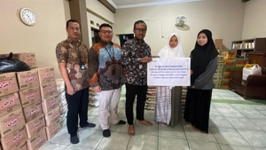 BRI Kanca Pati Hadir untuk Masyarakat, Salurkan Bantuan Sembako BRI Peduli di Cluwak