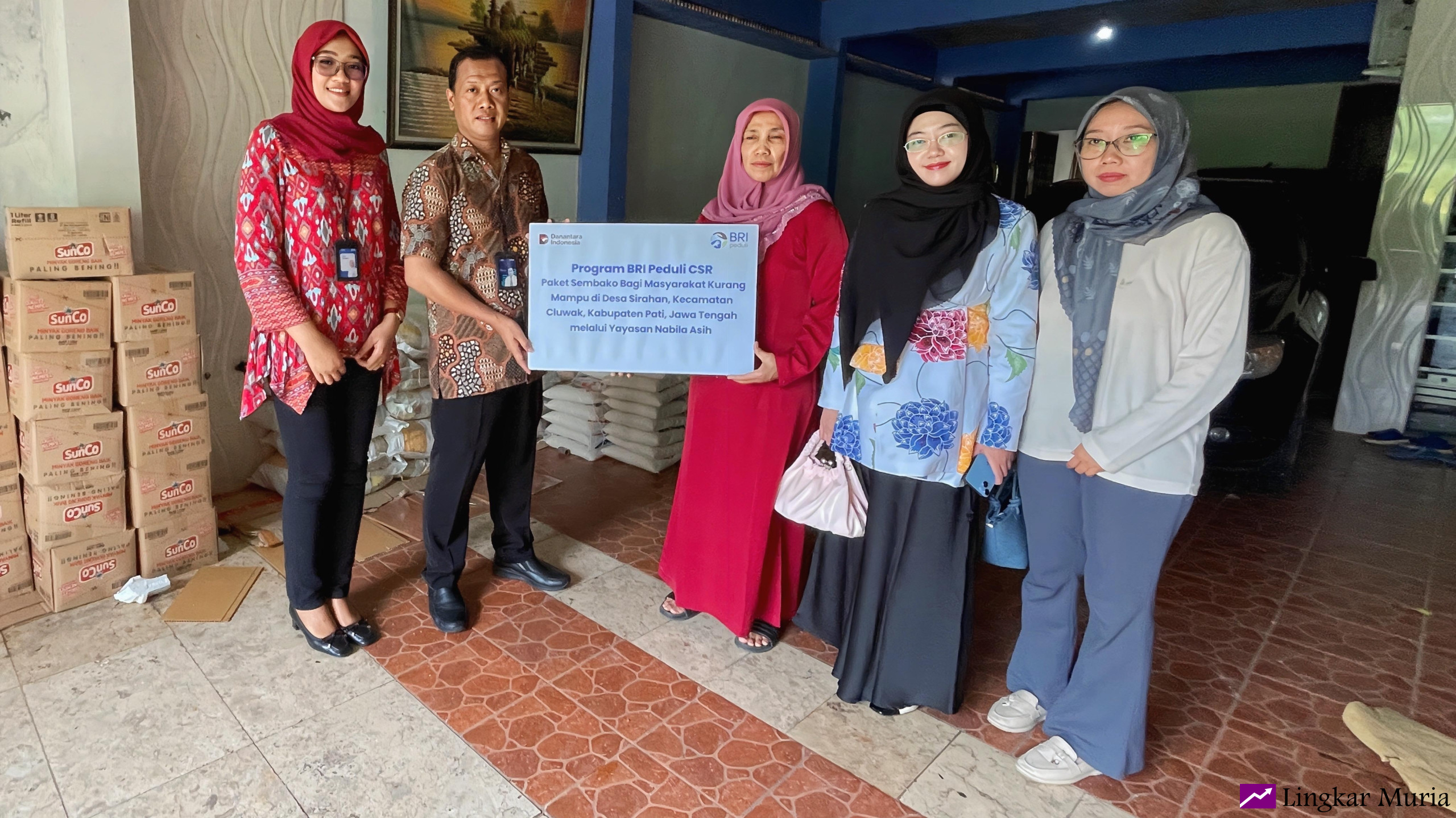 BRI Kanca Pati Kerja Sama dengan Yayasan Nabila Asih Bantu Masyarakat Desa Sirahan