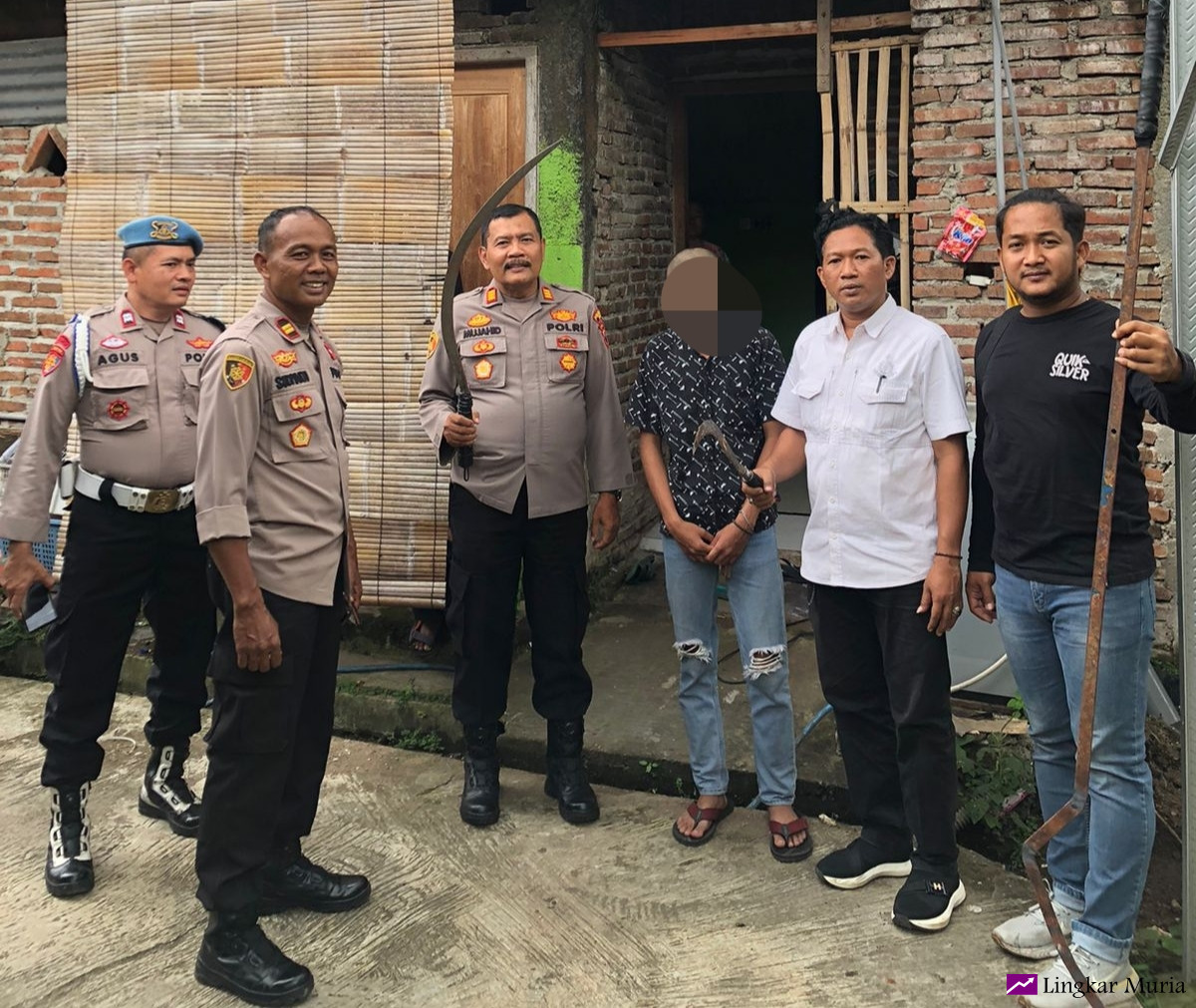 Polsek Tlogowungu Gagalkan Tawuran Besar Antar Gangster, Amankan 2 Remaja dan 4 Senjata Tajam