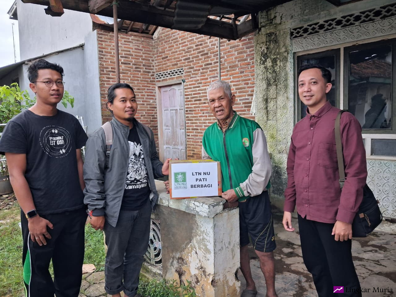 LTNNU Pati Salurkan Paket Sembako Jelang Harlah NU, Sasar Warga Kurang Mampu