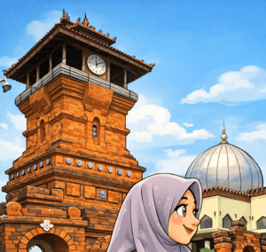 Ilustrasi Menara Kudus.