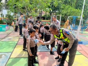 Satlantas Polresta Pati Gelar PSA di TK Kemala Bhayangkari Dukung Ops Keselamatan Candi 2026