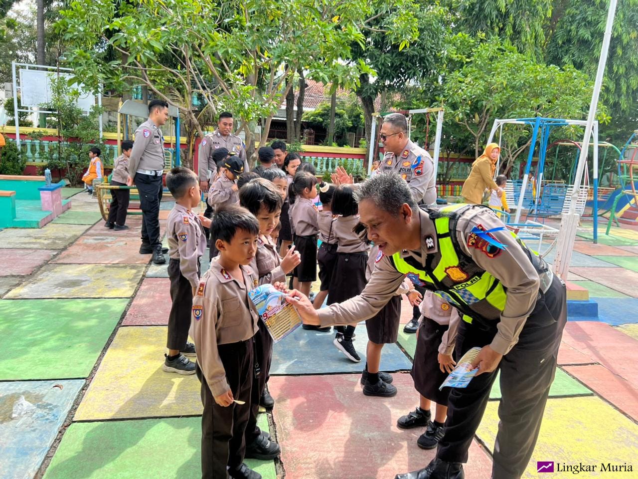 Satlantas Polresta Pati Gelar PSA di TK Kemala Bhayangkari Dukung Ops Keselamatan Candi 2026