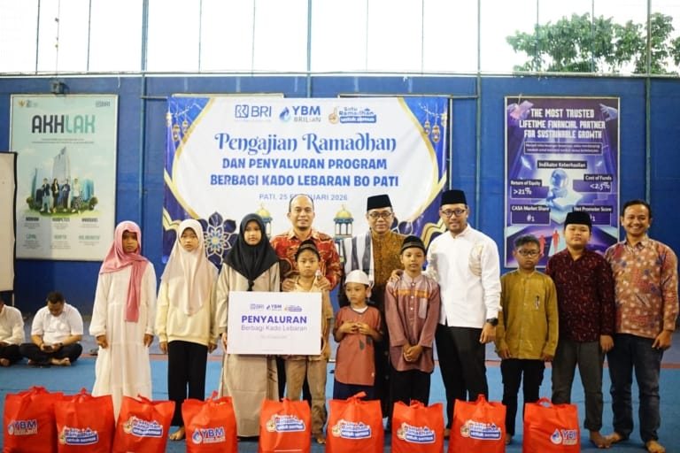 BRI BO Pati Bagikan 56 Paket Bingkisan Lebaran, Tingkatkan Kepedulian di Bulan Ramadhan
