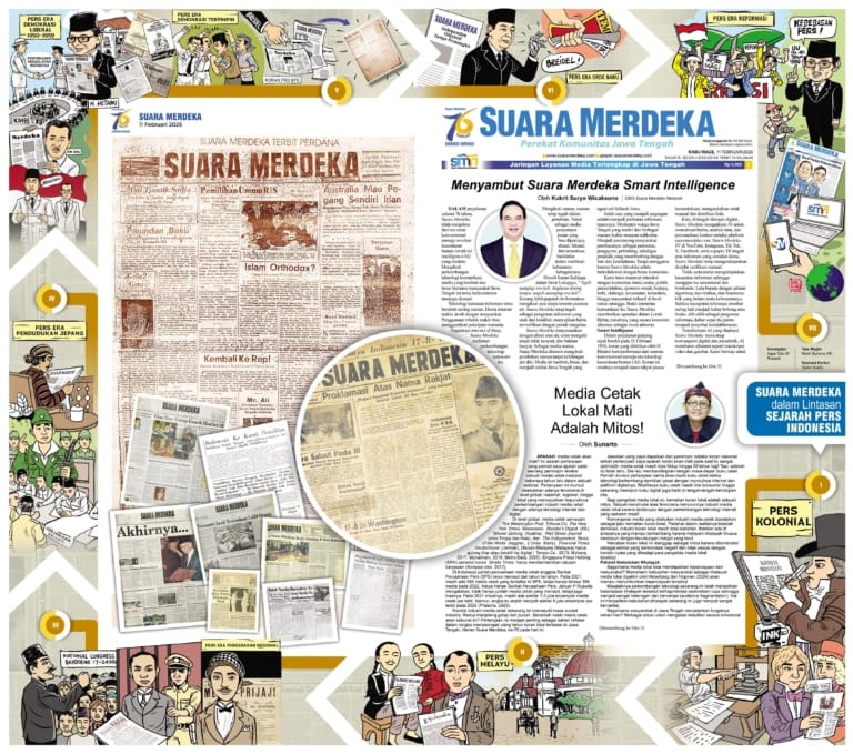 Edisi spesial 76 tahun Suara Merdeka.
