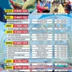 Pamflet rangkaian acara Sedekah Laut Bendar Juwana 2026.