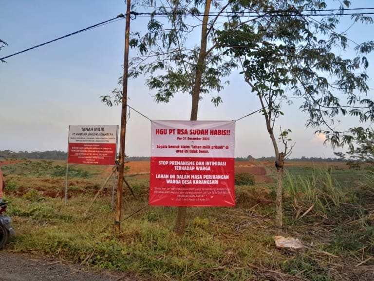 Warga Karangsari Tegas Tolak SHM di Lahan Eks HGU PT RSA yang Masa Berlaku Sudah Habis
