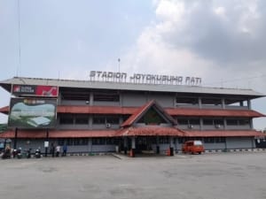Halaman Stadion Joyokusumo akan menjadi tempat Salat Id warga Muhamadiyah di Pati Kota.
