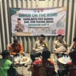 Kapolresta Pati melakukan kegiatan Sahur On The Road.