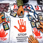 Stop kekerasan terhadap jurnalis.