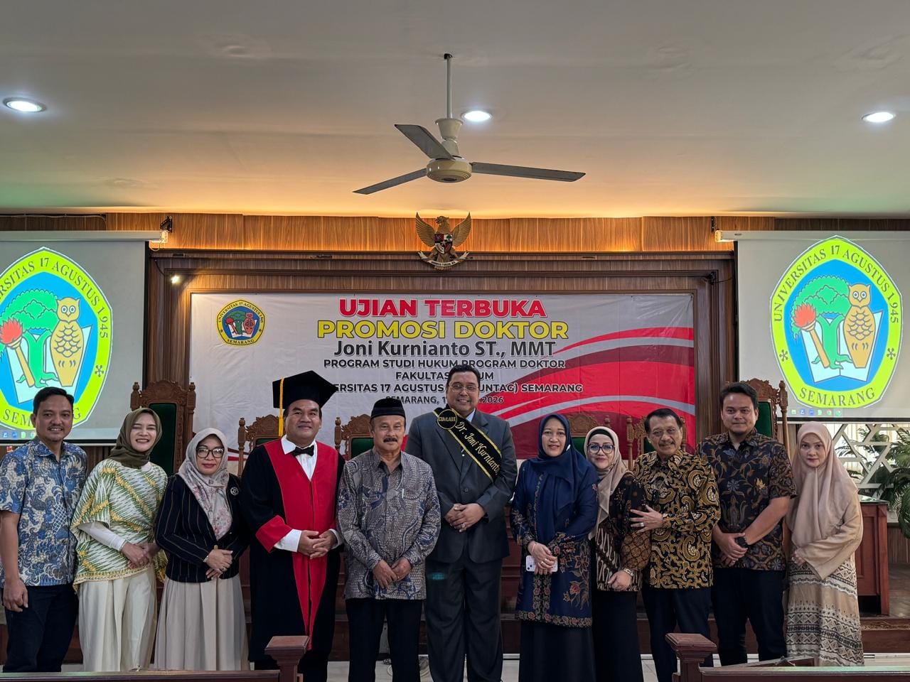 Raih Gelar Doktor, Ketua Komisi C DPRD Pati Soroti Regulasi PKL