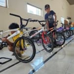 Puluhan sepeda BMX dipamerkan dalam kontes yang digelar di Desa Winong Pati.