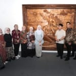 Pemeran Tatah seni ukir Jepara di Jakarta.