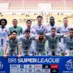 Skuad Persijap Jepara saat berhasil mengalahkan tuan rumah Persita Tangerang sekaligus memastikan bertahan di Super League.