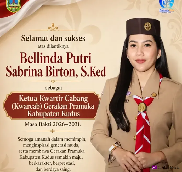 Wakil Bupati Kudus Bellinda Birton resmi menjabat sebagai Ketua Kwarcab Pramuka Kudus