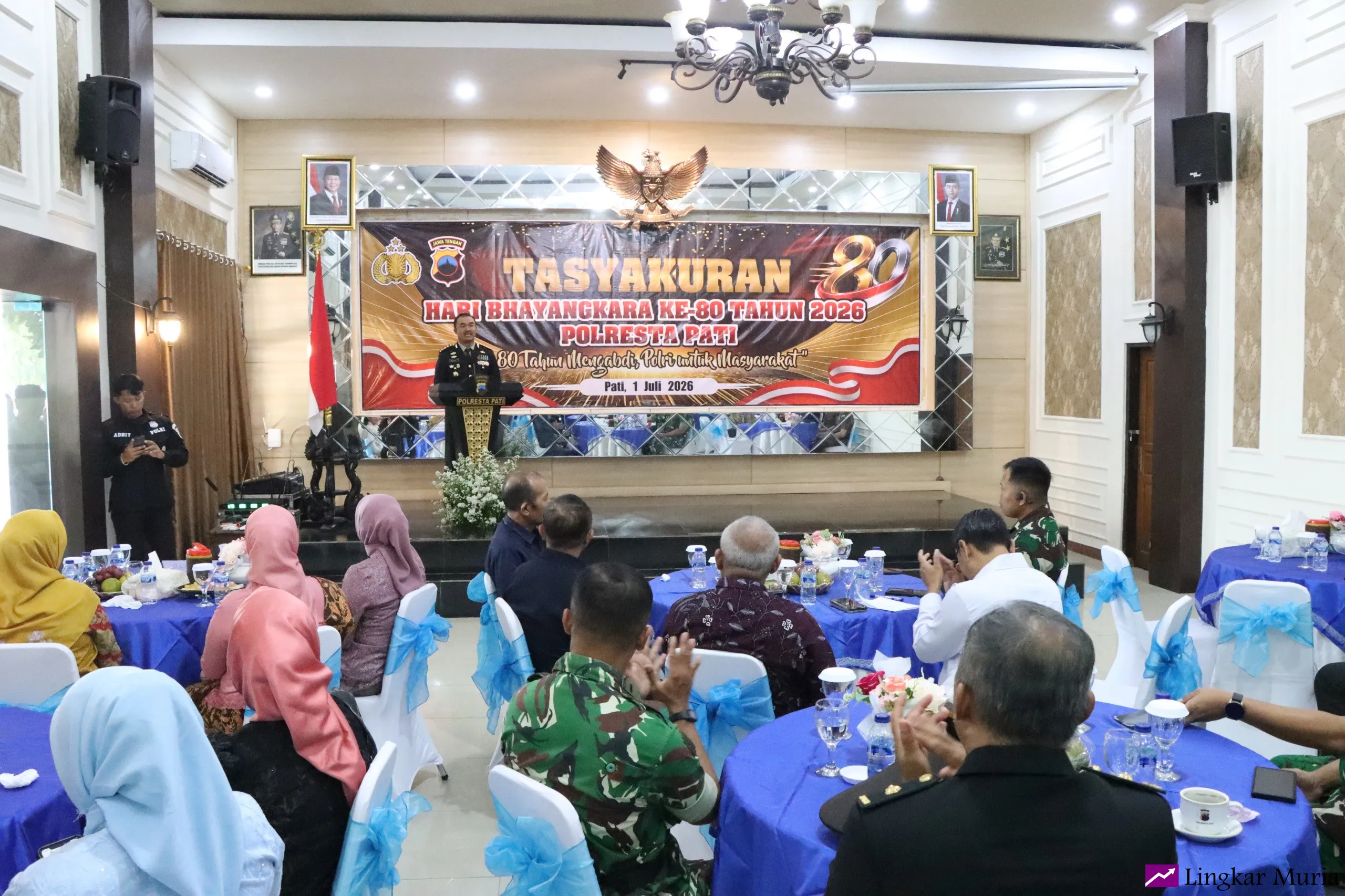 Peringati Hari Bhayangkara, Ketua DPRD Pati Sampaikan Rasa Terima Kasih kepada Jajaran Polri