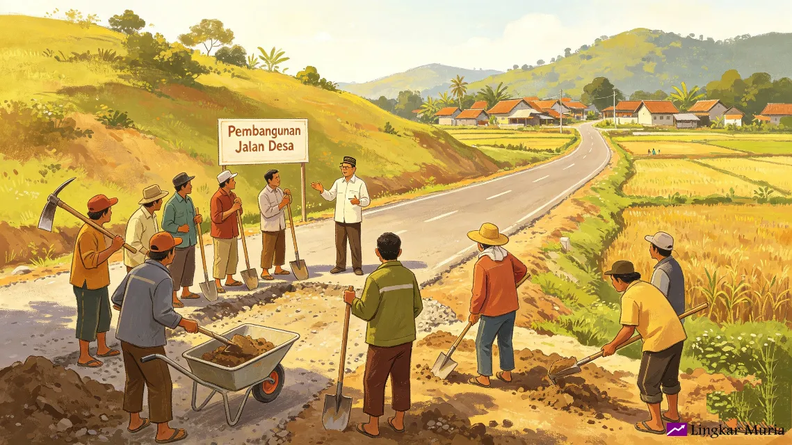 Genjot Ekonomi Desa, Pemdes Klayusiwalan Pati Percepat Pembangunan Jalan Rabat Beton di RW 02