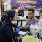 Peringati Hari Jadi Humas Polri ke-75, Polresta Pati Gelar Donor Darah