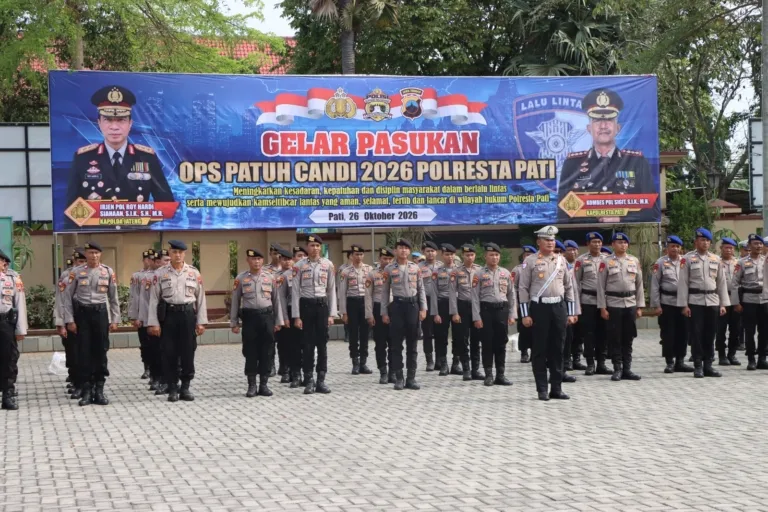 Polresta Pati Gelar Operasi Patuh Candi 2026, Fokus Tingkatkan Disiplin dan Keselamatan Berlalu Lintas