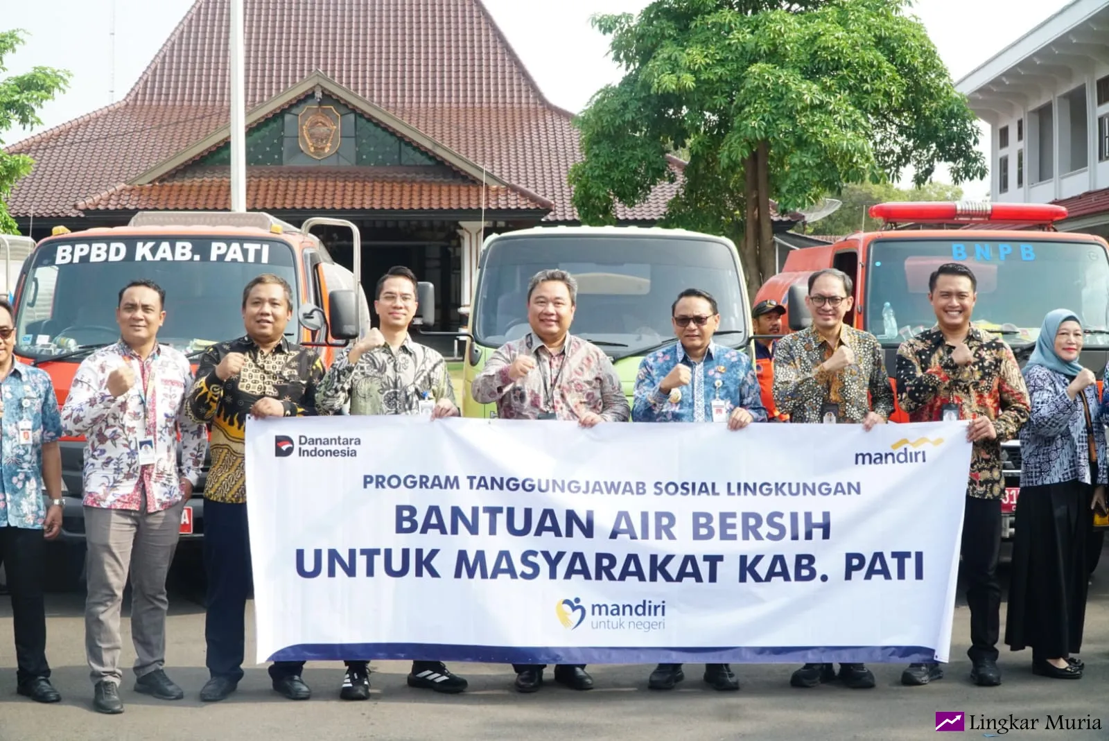 Bank Mandiri Salurkan 70 Tangki Air Bersih, Chandra Dorong Bantuan Kebencanaan Berkelanjutan